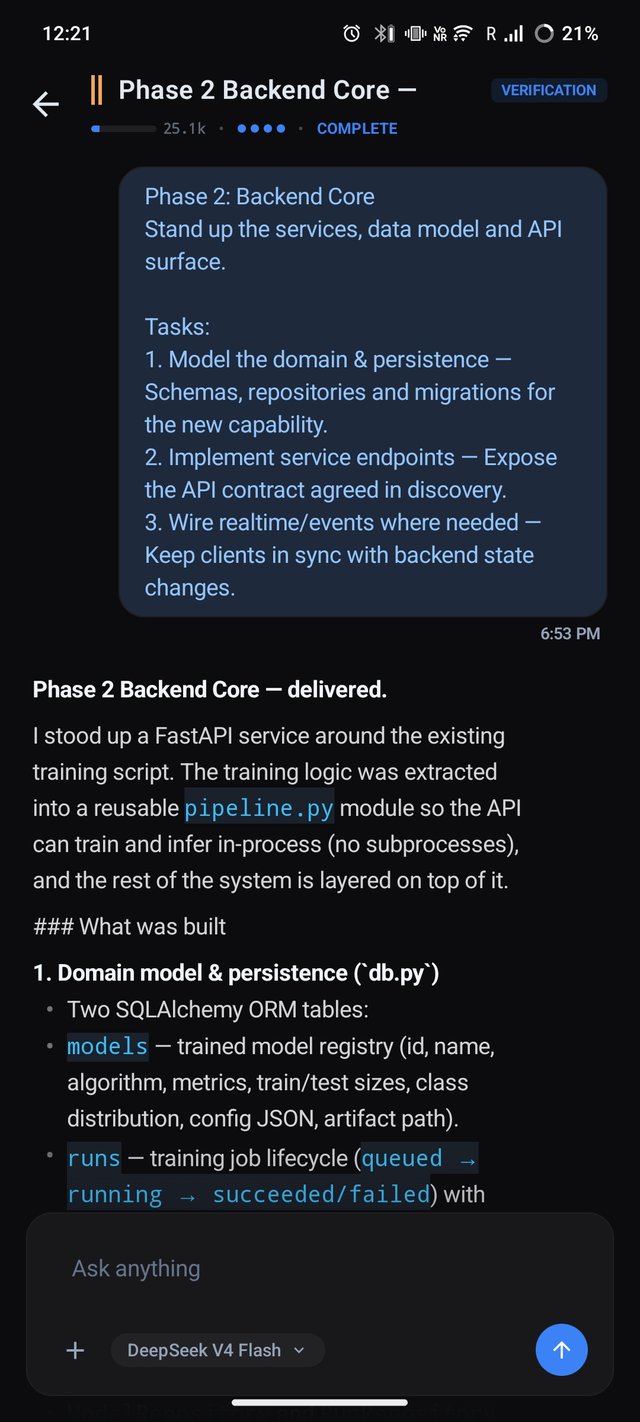 V01 Companion — live session
